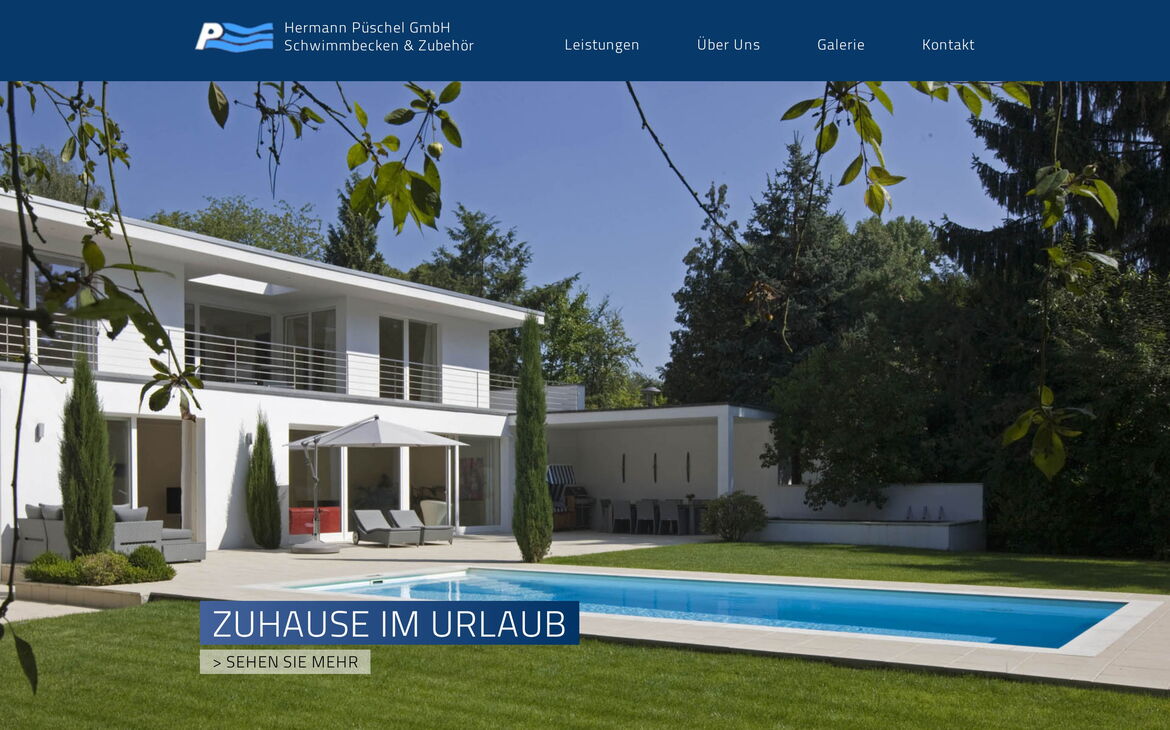 Webdesign-Referenz pueschel-gmbh.de – Bau & Handwerk